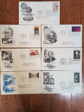 USPS 1969 First Day of Issue Envelope Stamp + Letter Collection